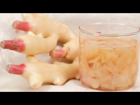 Sushi Ginger (Pickled Young Ginger Root Recipe) 新生姜の甘酢漬け（ガリ） 作り方 レシピ