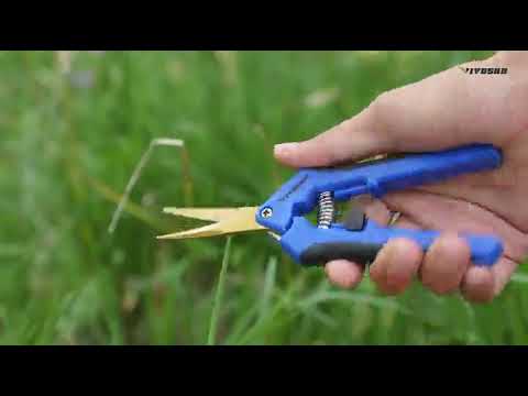 VIVOSUN Gardening Hand Pruner Pruning Shear with Titanium Coated Curved Precision Blades